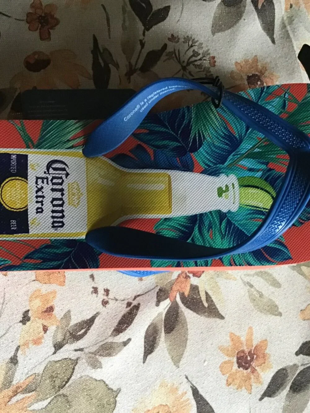 New Corona Extra Flip Flops - Beach Fun Flip Flops - Summer Flip Flops - Corona